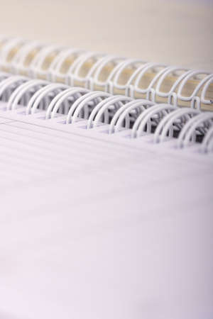 Spiral notebook macro close upの写真素材