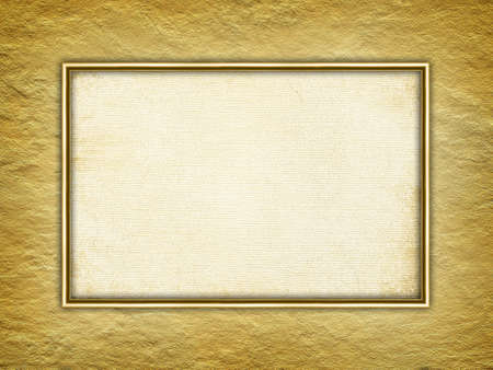 Template background - picture frame on plaster wall の写真素材