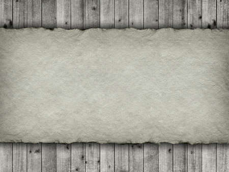 Planks and handmade paper backgroundの写真素材