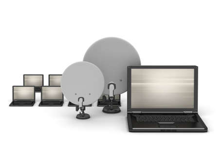 Laptops and satellite