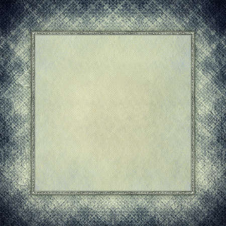 Paper sheet in picture frame on grunge backgroundの写真素材