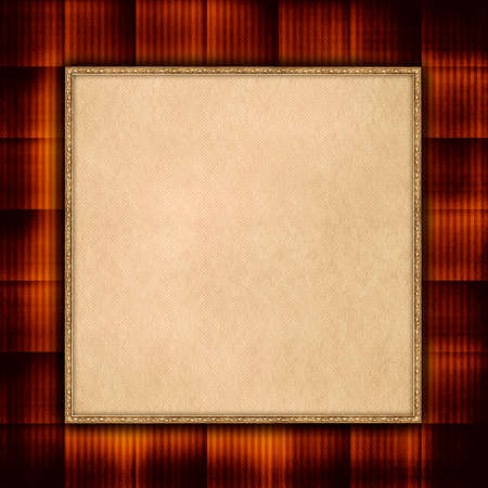 Blank paper sheet on patterned backgroundの写真素材