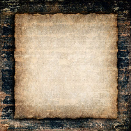 Handmade paper sheet on grunge backgroundの写真素材
