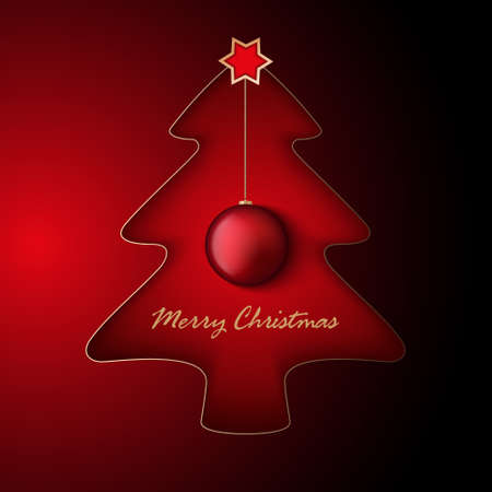 Christmas background - vector templateのイラスト素材