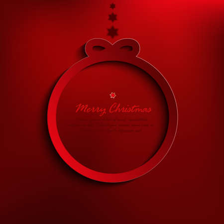 Christmas card minimalist templateのイラスト素材