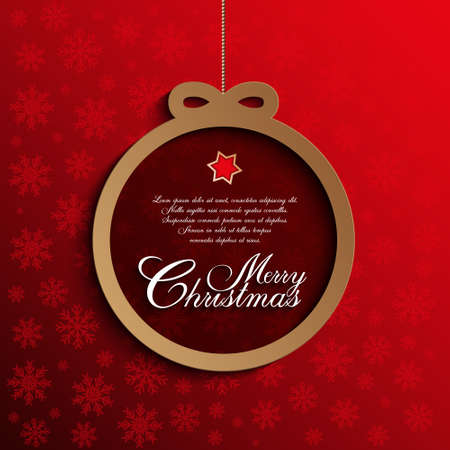 Christmas card templateのイラスト素材