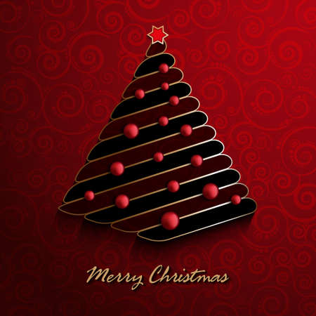 Christmas card design templateのイラスト素材