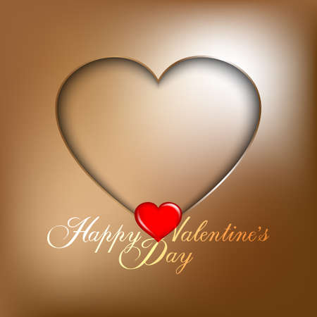 Valentines Day card - vector background templateのイラスト素材