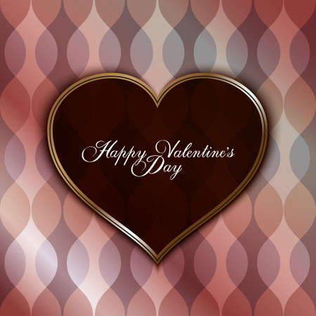 Valentines Day greeting card templateのイラスト素材