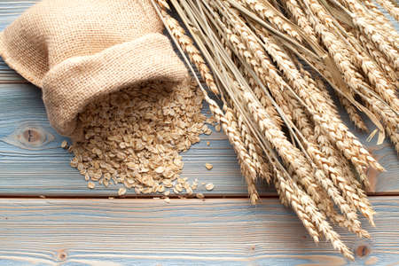 Oatmeal - healthy foodの写真素材