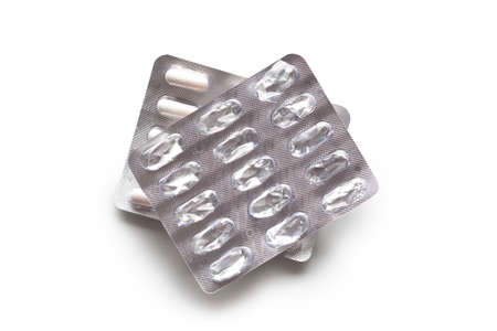 Medication - white capsulesの写真素材