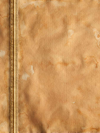 Old creased paper sheetの写真素材