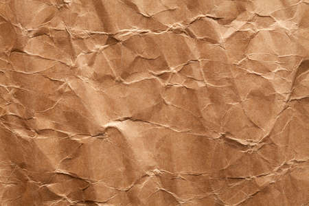 Creased paper sheet of recycled paper