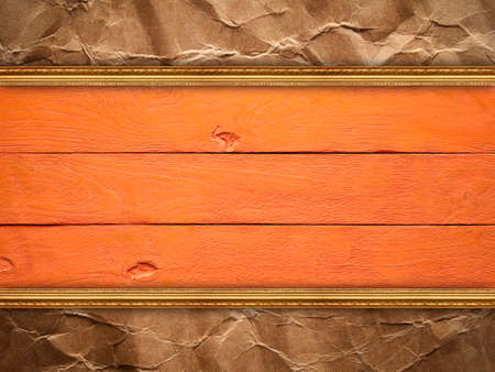 Double-layer background - wood and paperの写真素材