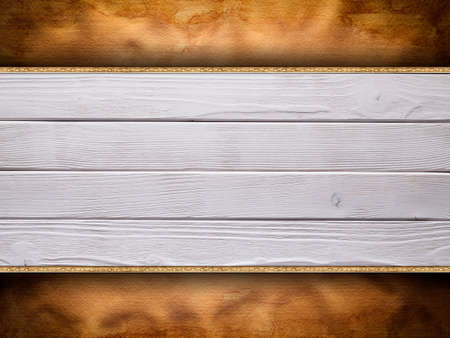 Wooden planks on paper backgroundの写真素材