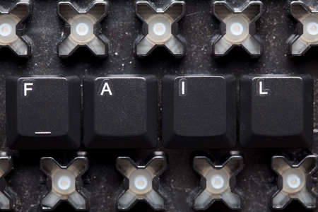 Fail - computer keysの写真素材