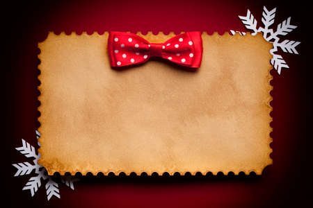 Christmas background - handmade paper sheetの写真素材