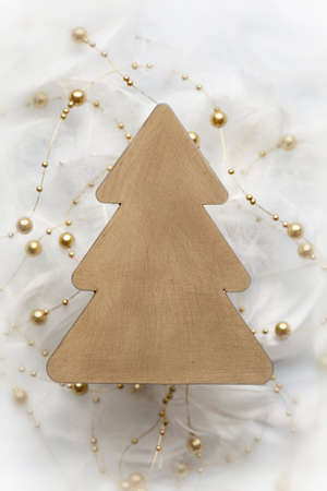 Christmas tree on white backgroundの写真素材