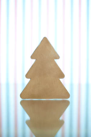 Christmas tree on abstract backgroundの写真素材