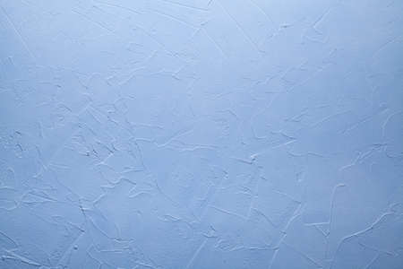 Blue plaster on the wall background or textureの写真素材