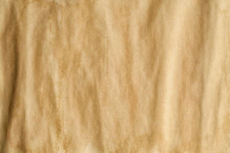Crumpled handmade paper sheet - background or textureの写真素材