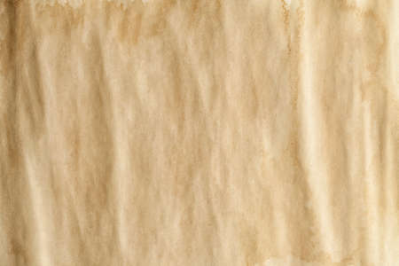 Crumpled handmade paper sheet - background or textureの写真素材