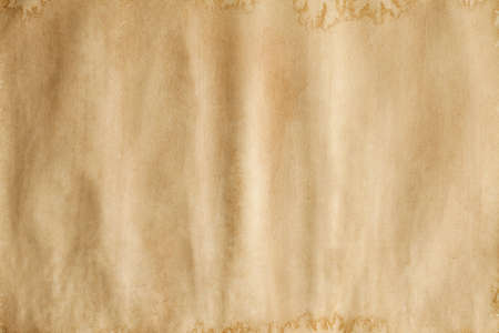 Crumpled handmade paper sheet - background or textureの写真素材