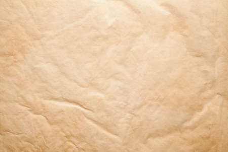 Crumpled handmade paper sheet - background or textureの写真素材