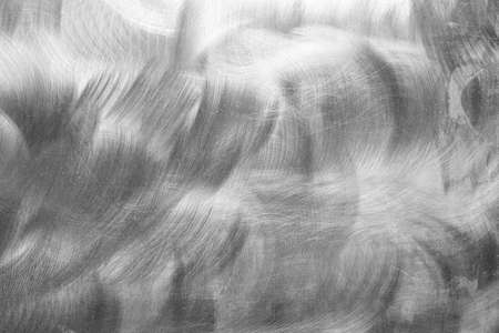 Brushed aluminum or steel - silver background or textureの写真素材