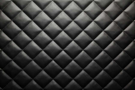 Black patterned leather background or textureの写真素材