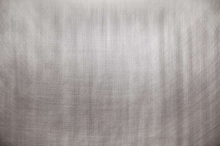 Brushed aluminum or steel - silver background or textureの写真素材