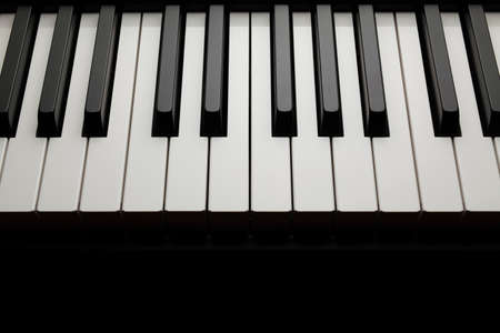 Black and white piano keys