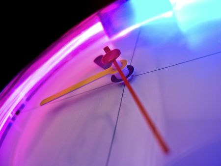 Glowing Clockの写真素材