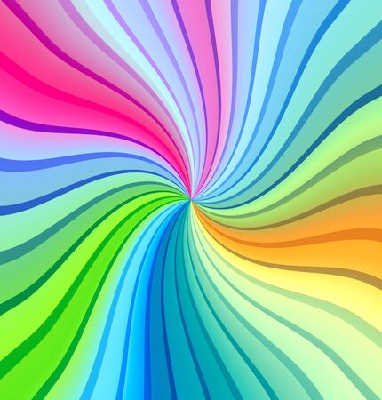 Multicolored Twisted Raysの写真素材