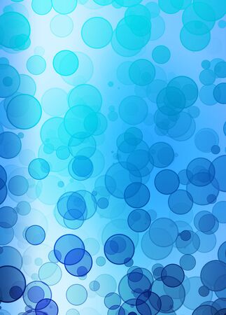 Blue Bubble Backgroundの写真素材
