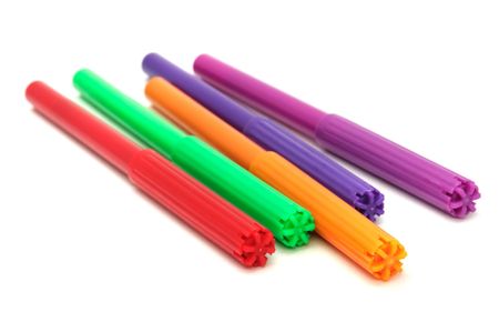 Multicolored Felt Tip Pensの写真素材