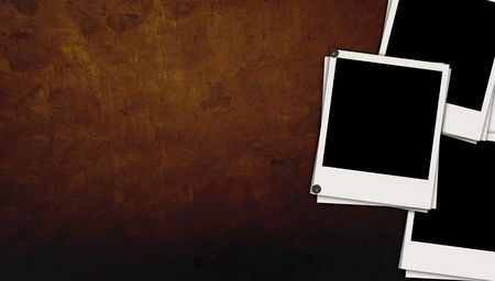 Blank Photos on Dark Brown Background