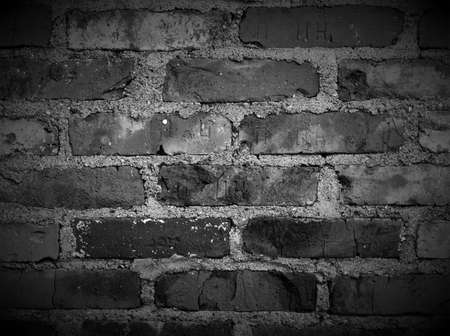 Dark Brick Wallの写真素材