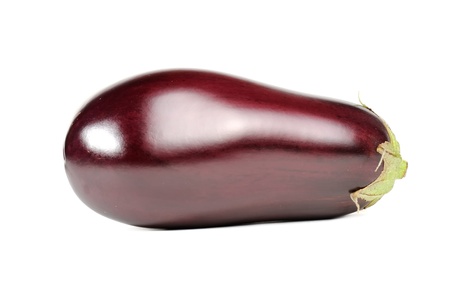 Aubergine (Eggplant) Isolated on White Backgroundの写真素材