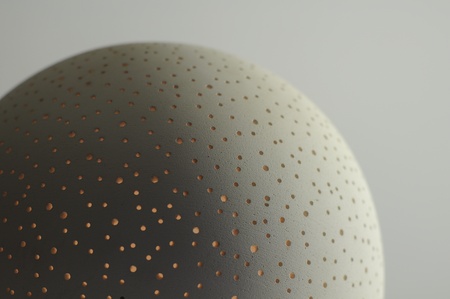 Ball Shaped Pierced Ceramic Candle Holder