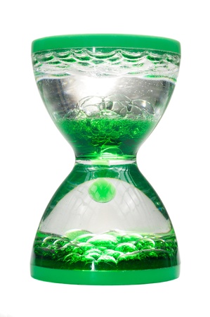 Lava Hour Glass Isolated on White Backgroundの写真素材