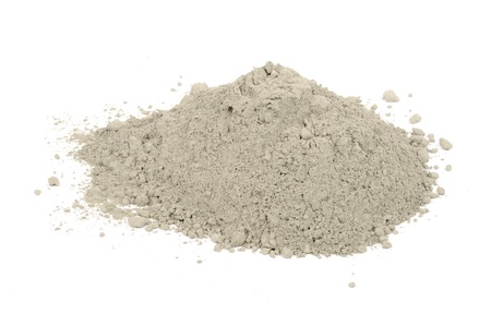 Pile of Cement Isolated on White Backgroundの写真素材