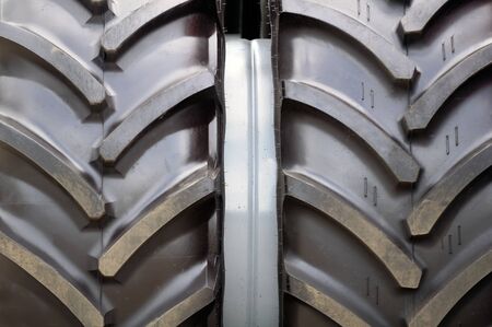 Tractor Tyre (Tire) Close-Upの写真素材