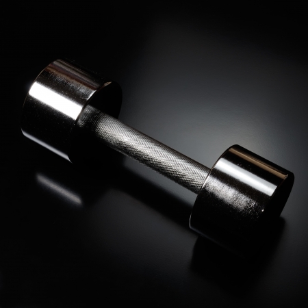 Dumbbell in the Darkの写真素材