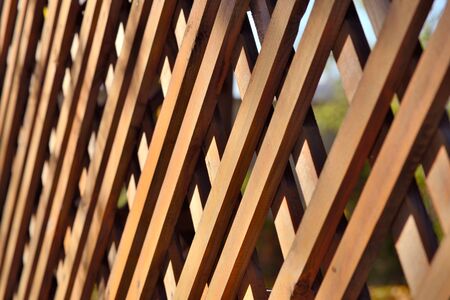 Decorative Wooden Hedgeの写真素材