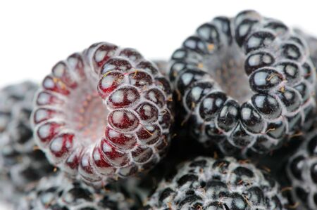 Black Raspberries Close-Upの写真素材
