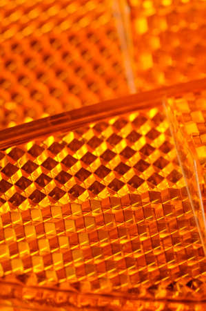 Orange Retroreflectors Macroの写真素材