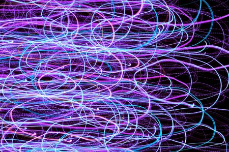 Neon Glowing Lines Background