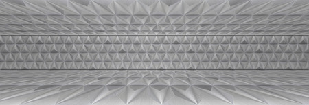 Aluminum Panoramic Room as Background