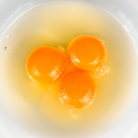 Three Eggs in Bowl